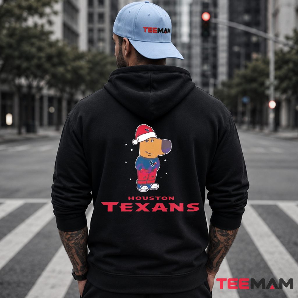 Houston Texans Chill Guy Christmas Fan Hoodie Houston Texans Chill Guy Christmas Fan Hoodie
