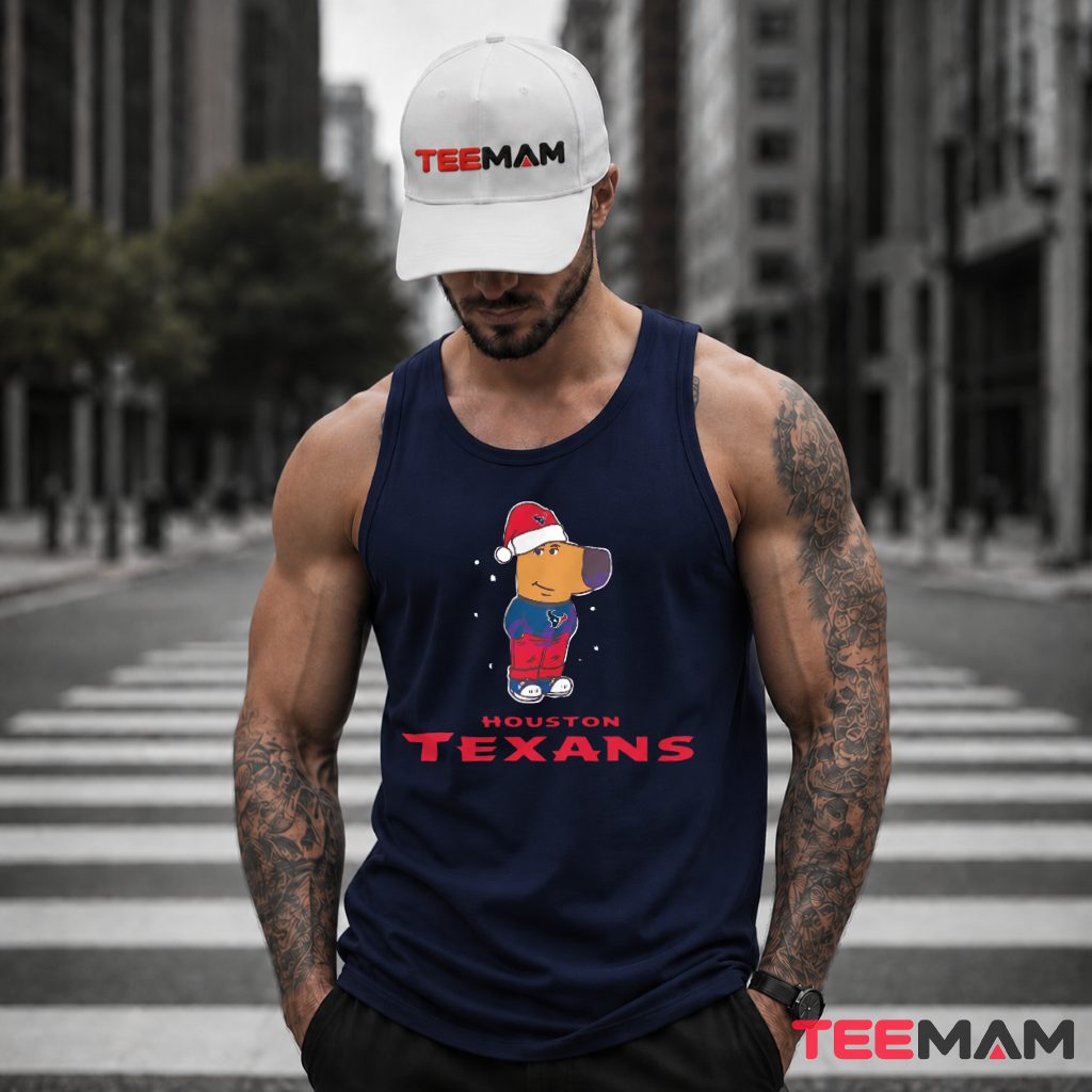 Houston Texans Chill Guy Christmas Fan Tank Top Houston Texans Chill Guy Christmas Fan Tank Top