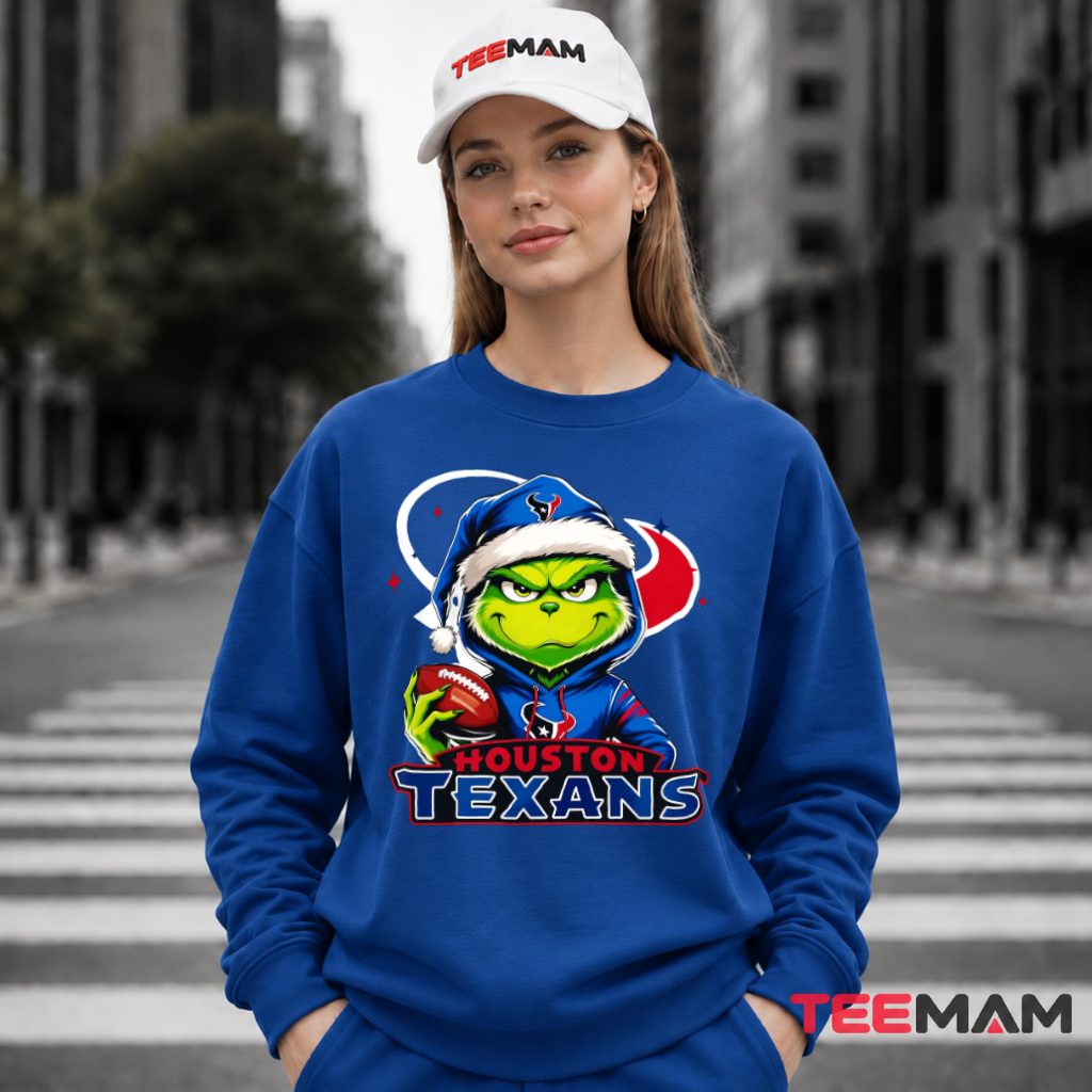 Houston Texans Cool Grinch Hoodie Winter Hat Hoodie Houston Texans Cool Grinch Hoodie Winter Hat Hoodie