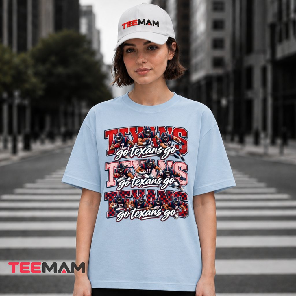 Houston Texans Go Texans Triple Action Players T-Shirt