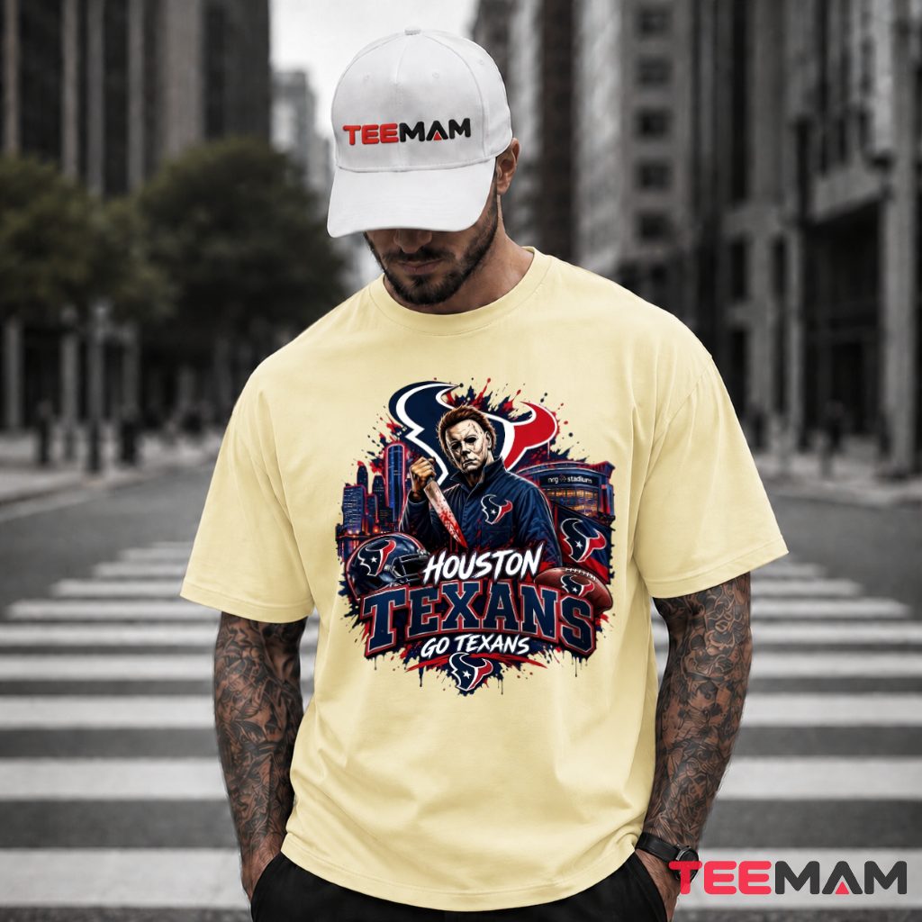 Houston Texans Michael Myers Halloween Stadium T-Shirt