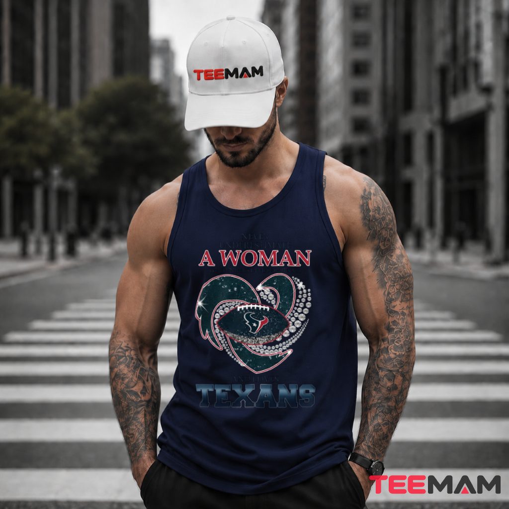 Houston Texans Never Underestimate A Football Woman Tank Top Houston Texans Never Underestimate A Football Woman Tank Top