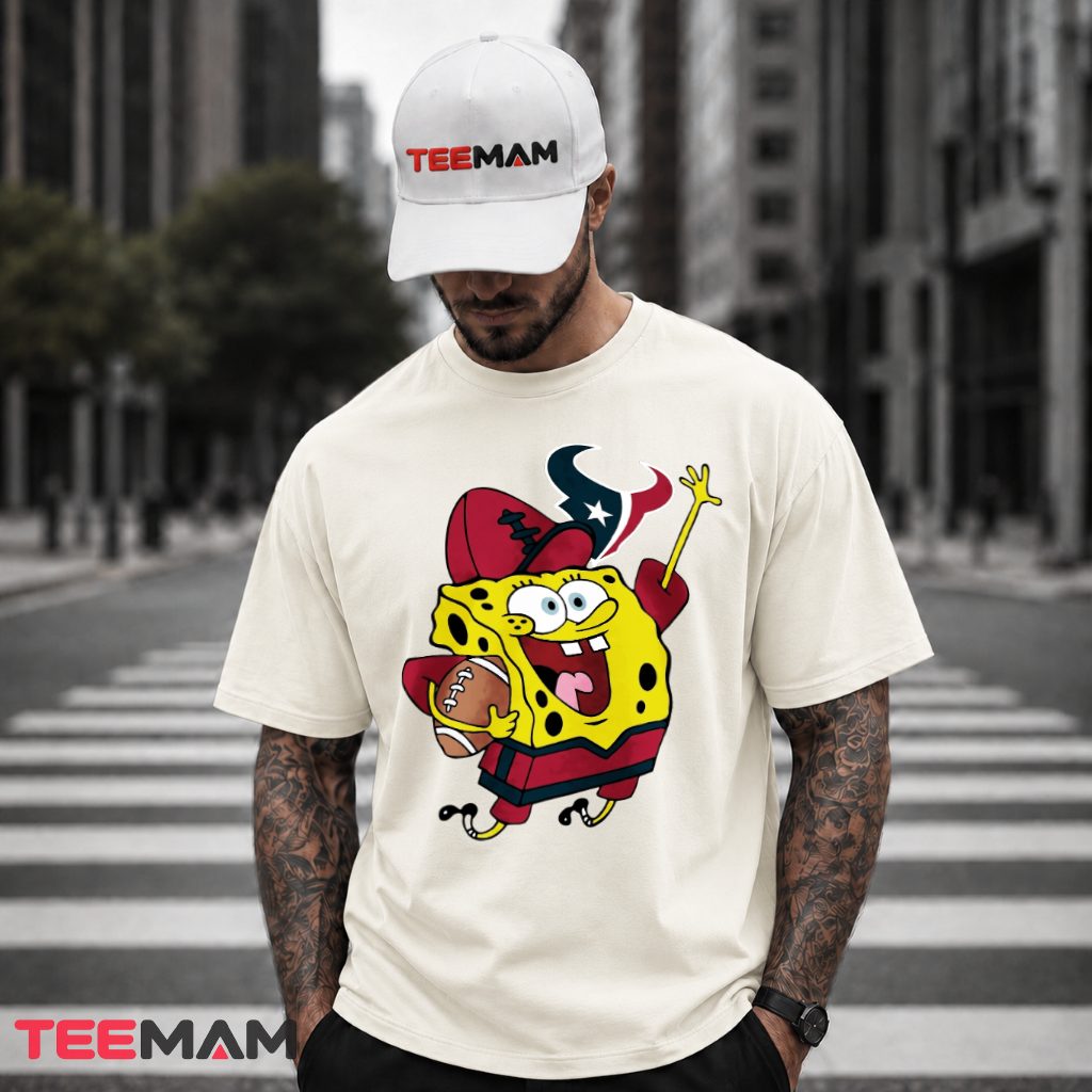 Houston Texans SpongeBob Football Fan T-Shirt