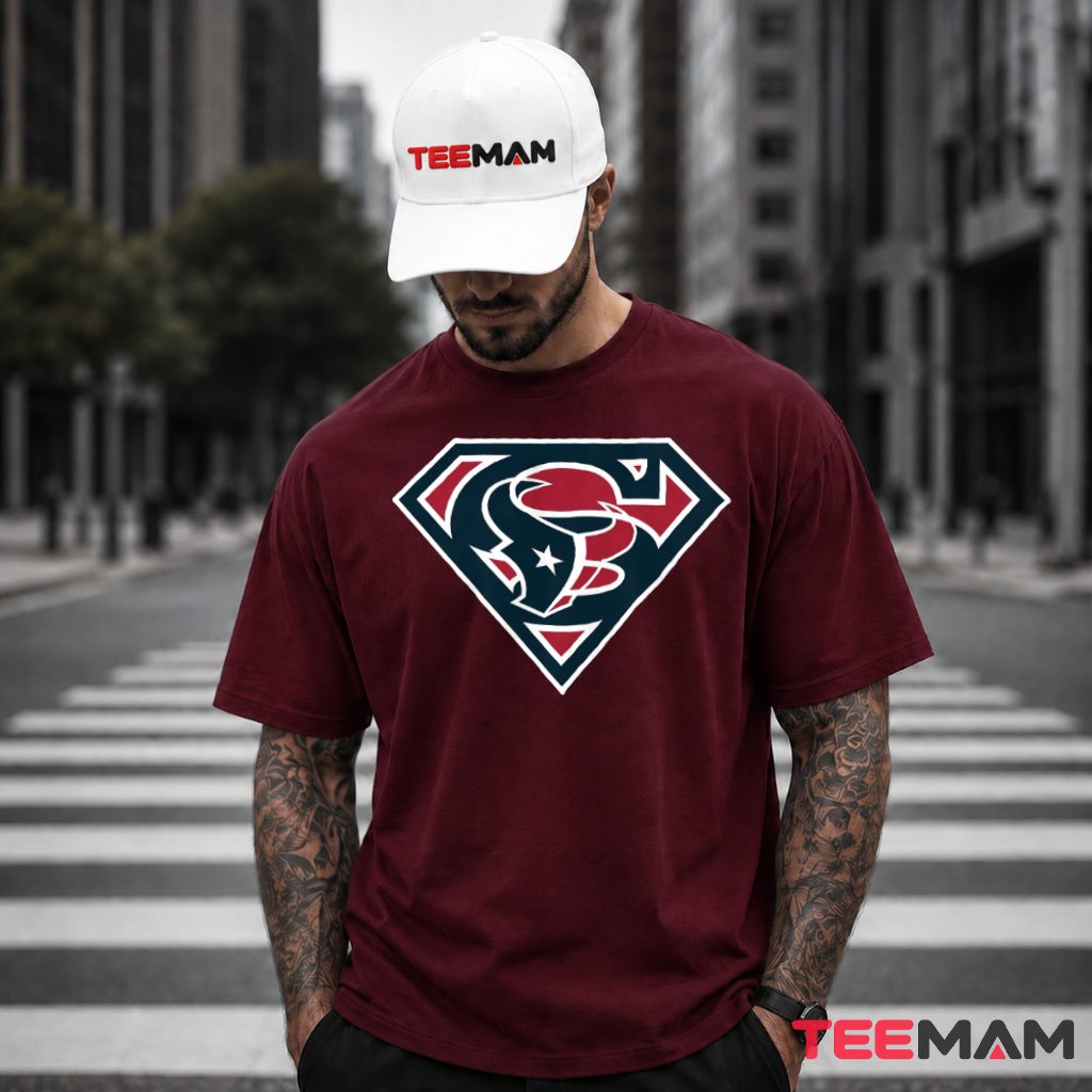 Houston Texans Superman Logo T-Shirt