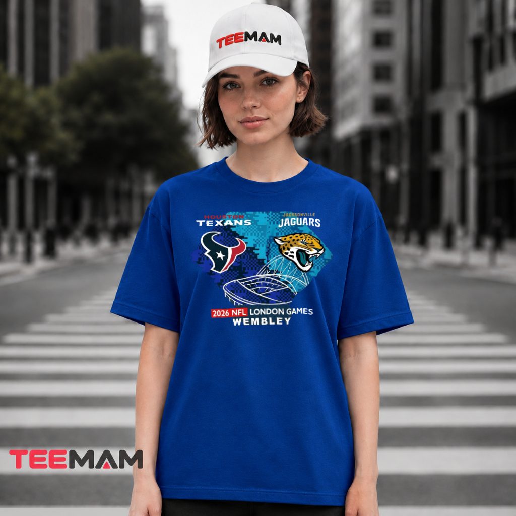 Houston Texans Vs Jaguars 2026 London Wembley Games T-Shirt