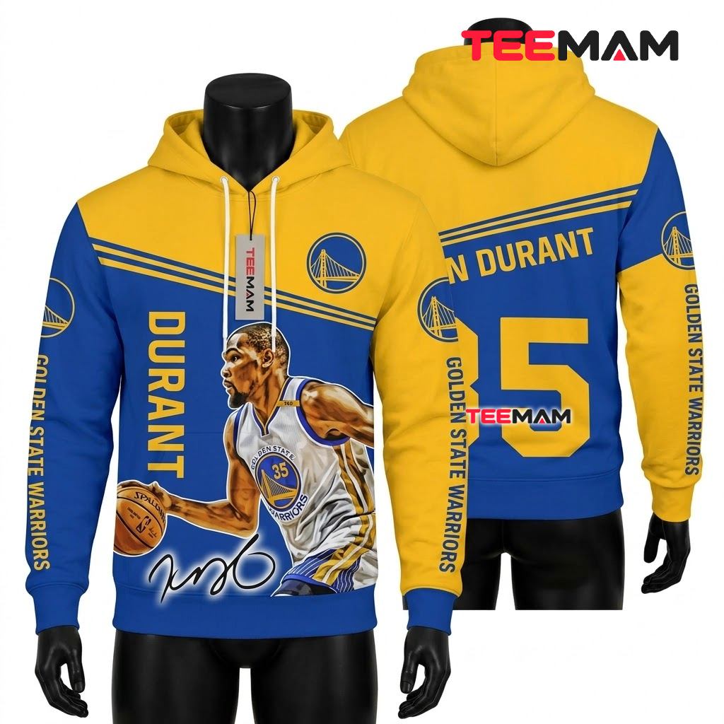 Kevin Durant Golden State Warriors All Over Print 3D Hoodie