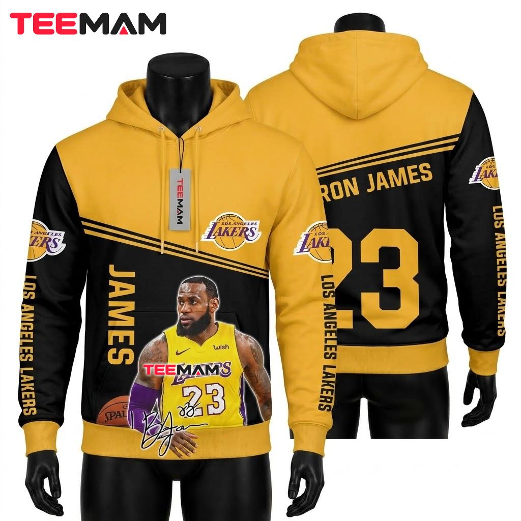 Los Angeles Lakers 3D Hoodie Number 24 Kobe Bryant Crown Los Angeles Lakers 3D Hoodie Number 24 Kobe Bryant Crown