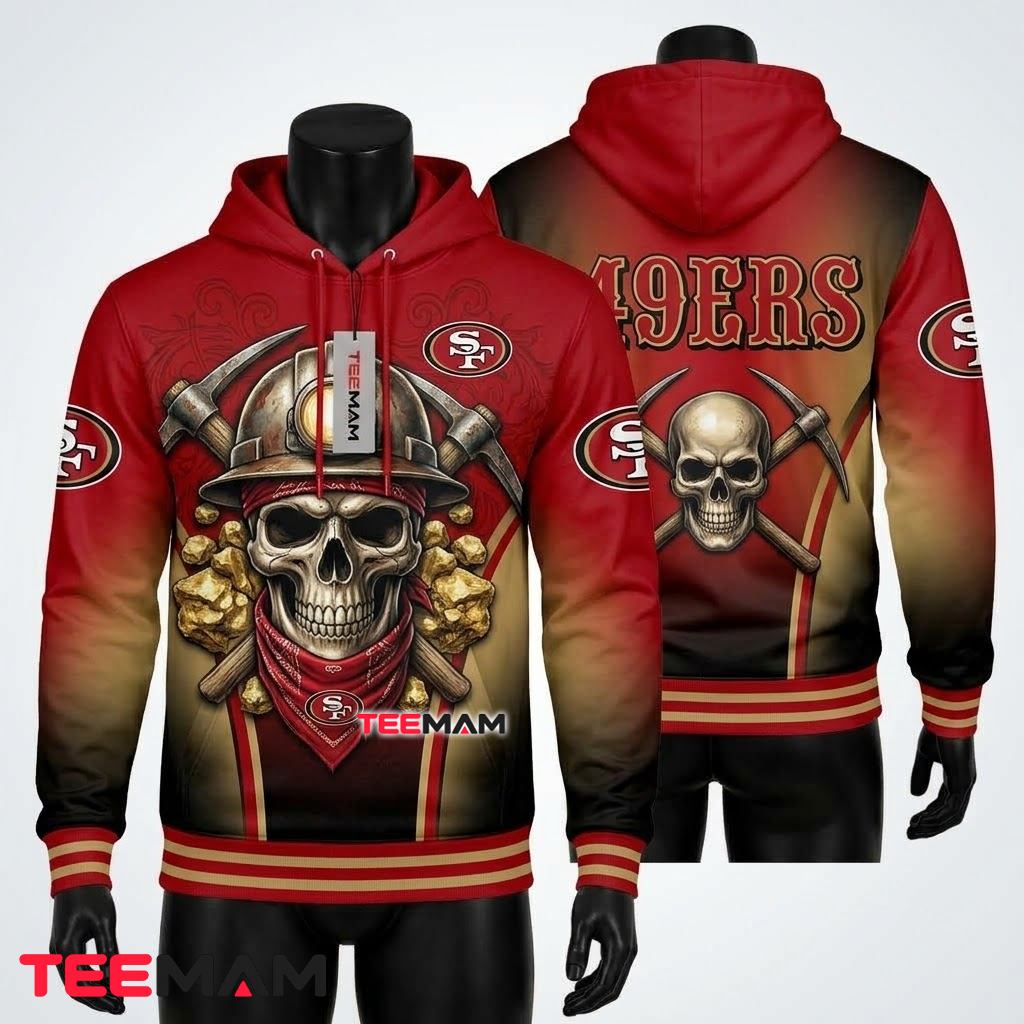 San Francisco 49ers 3D Hoodie Teacher Pencil Heart San Francisco 49ers 3D Hoodie Teacher Pencil Heart